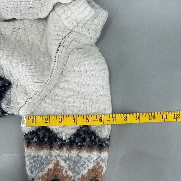 Vanessa Bruno Cardigan Womens Small Fair Isle Cottagecore Eclectic Grandpa Cozy - Picture 9 of 12